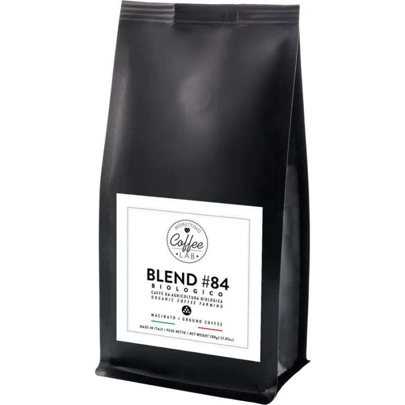 Cafea Macinata Artizanala Blend 84 Amestec Arabica si Robusta Ecologica/Bio 200g MORETTINO — preț și oferte