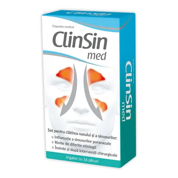 Clinsin Med, 16 plicuri + irigator, Zdrovit — preț și oferte