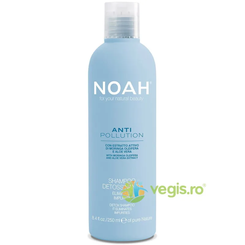 Sampon Detoxifiant cu Moringa si Aloe Vera Anti Pollution 250ml NOAH — preț și oferte