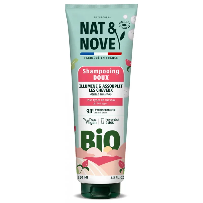 Sampon Delicat pentru Toate Tipurile de Par cu Extract de Galbenele Bio 250ml NAT&NOVE — preț și oferte