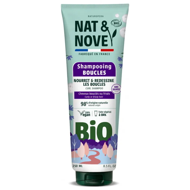 Sampon pentru Par Cret cu Extract de Nalba Bio 250ml NAT&NOVE — preț și oferte