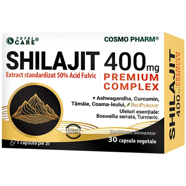Shilajit 400mg Premium Complex 30cps COSMO PHARM — preț și oferte