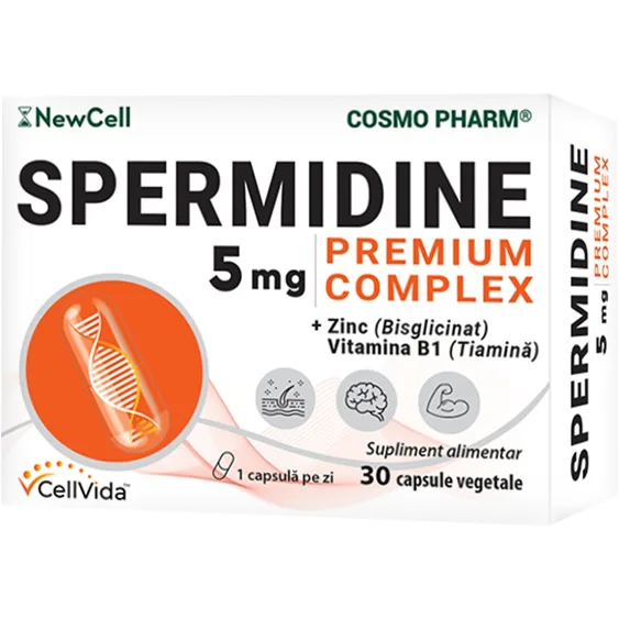 Spermidine 5mg Premium Complex 30cps COSMO PHARM — preț și oferte
