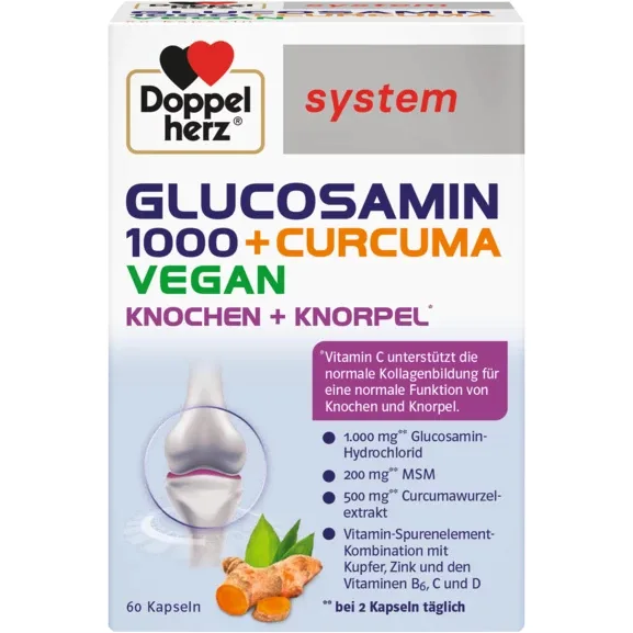 Glucozamina 1000 + Curcuma 60cpr DOPPELHERZ — preț și oferte