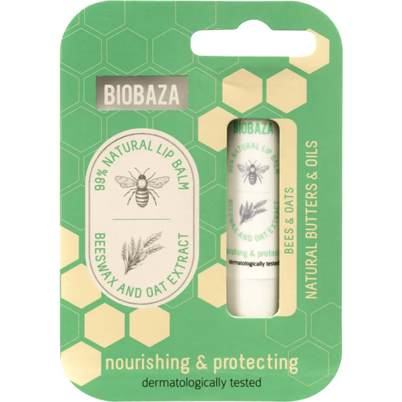 Balsam de Buze cu Extract de Miere si Ovaz 4.5g BIOBAZA — preț și oferte