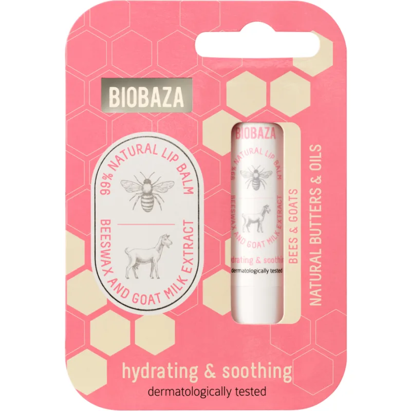 Balsam de Buze cu Extract de Miere si Lapte de Capra 4.5g BIOBAZA — preț și oferte