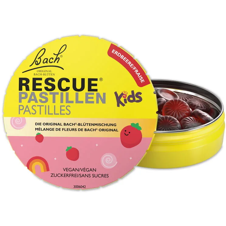 Rescue Kids Pastilles Strawberry 50g BACH ORIGINALS FLOWER REMEDIES — preț și oferte