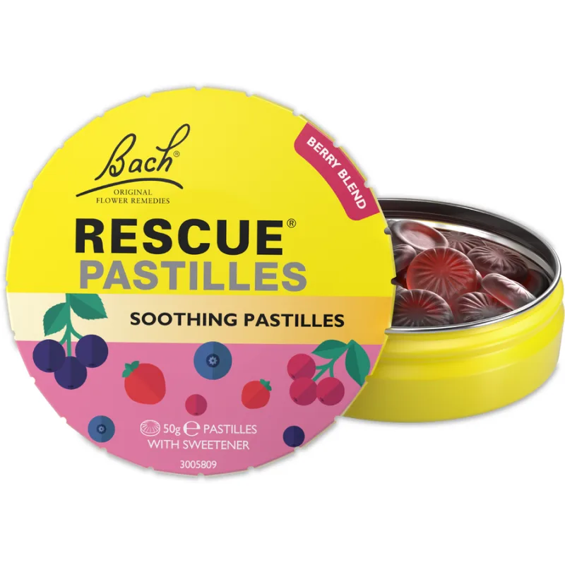 Rescue Pastilles Berry Blend 50g BACH ORIGINALS FLOWER REMEDIES — preț și oferte
