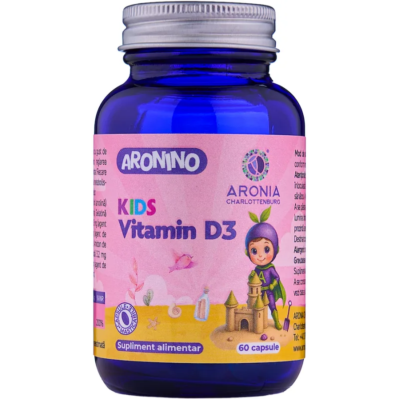 Vitamina D3 pentru Copii 60cps masticabile Aronia Charlottenburg — preț și oferte