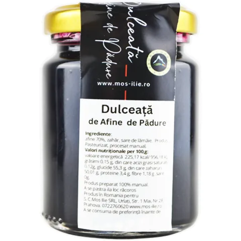 Dulceata de Afine de Padure 140g MOS ILIE — preț și oferte