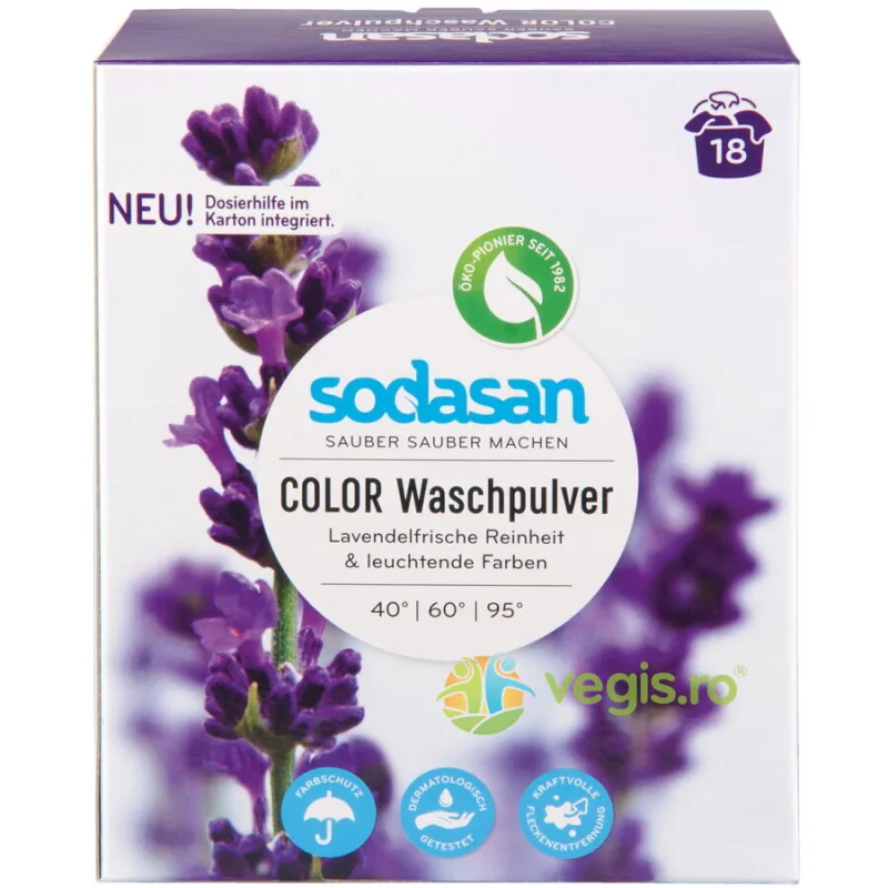 Detergent Pudra pentru Rufe Colorate 1.01kg Sodasan — preț și oferte
