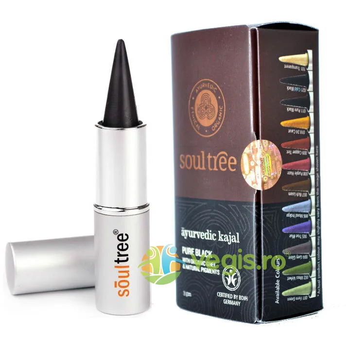 Creion de Ochi Kajal Natural – Pure Black 3g SOULTREE — preț și oferte