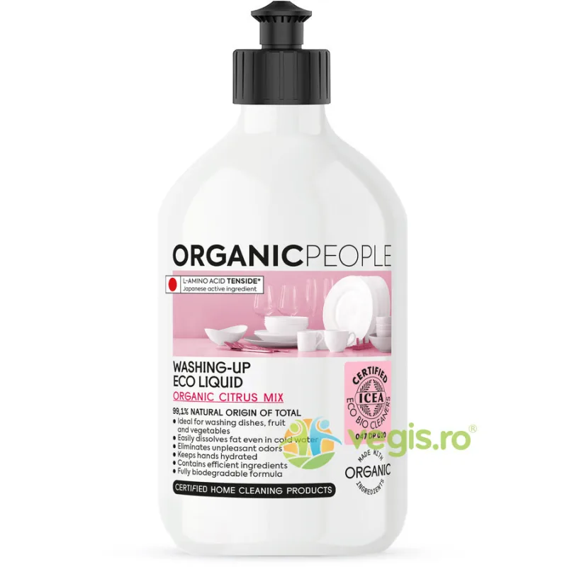 Detergent pentru Vase cu Citrice Bio 500ml ORGANIC PEOPLE — preț și oferte