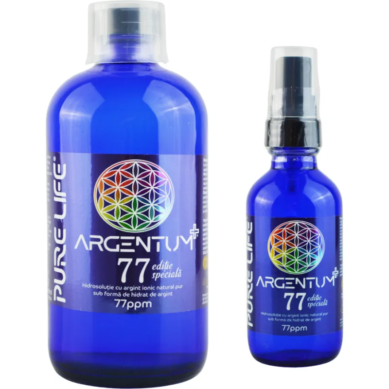 Pachet Argentum Special (77ppm) 480ml+60ml PURE LIFE — preț și oferte