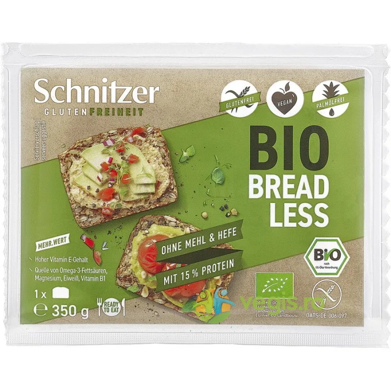 Paine din Seminte fara Gluten Ecologica/Bio 350g SCHNITZER — preț și oferte