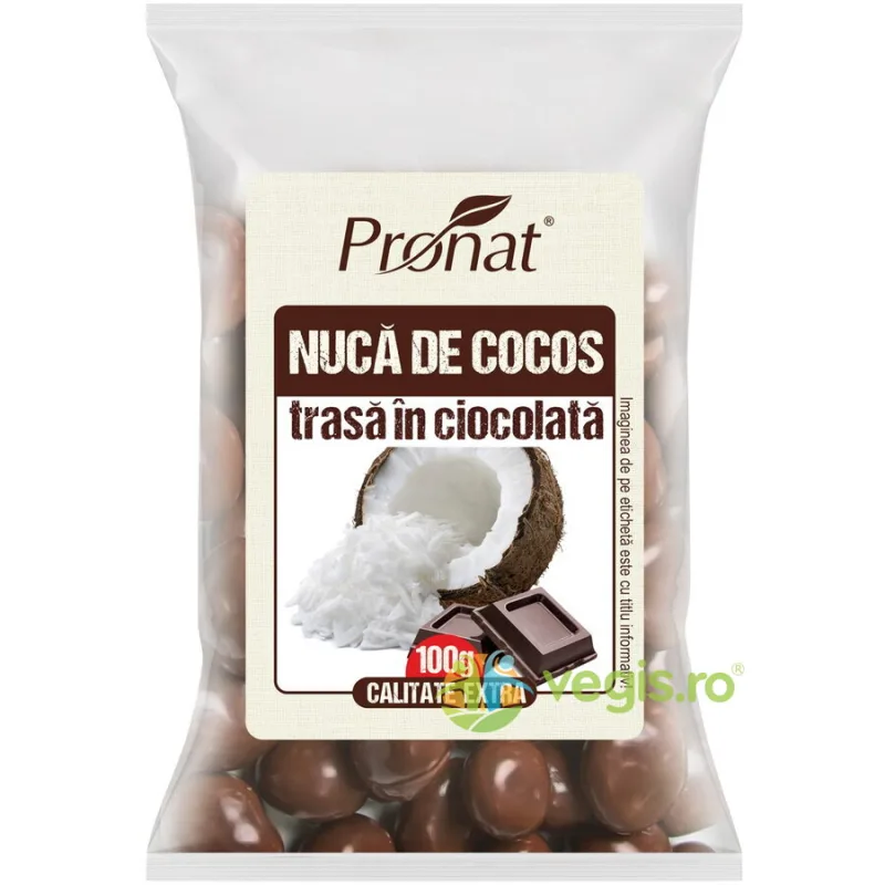 Nuca de Cocos in Ciocolata 100g PRONAT — preț și oferte
