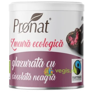 Zmeura Glazurata cu Ciocolata Neagra Ecologica/Bio 100g
