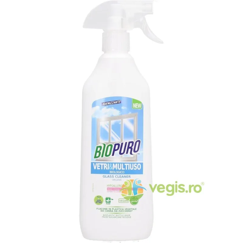 Solutie Hipoalergenica pentru Geamuri si Alte Suprafete Ecologica/Bio 500ml BIOPURO — preț și oferte