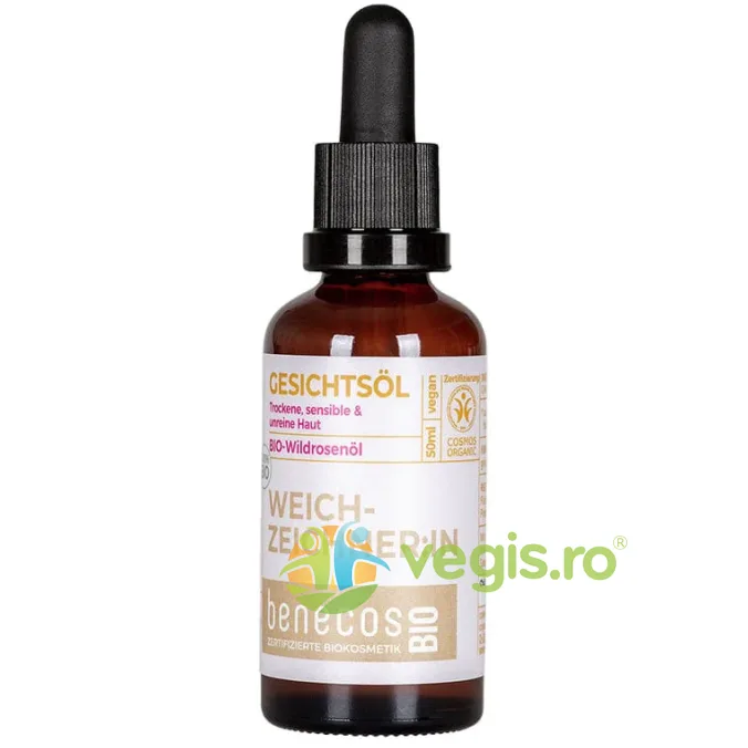 Ulei de Macese Hidratant si Cicatrizant pentru Ten Uscat sau Sensibil Bio 50ml BENECOS — preț și oferte