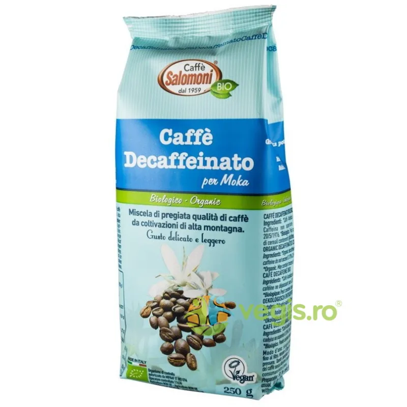 Cafea Decofeinizata Ecologica/Bio 250g CAFFE SALOMONI — preț și oferte