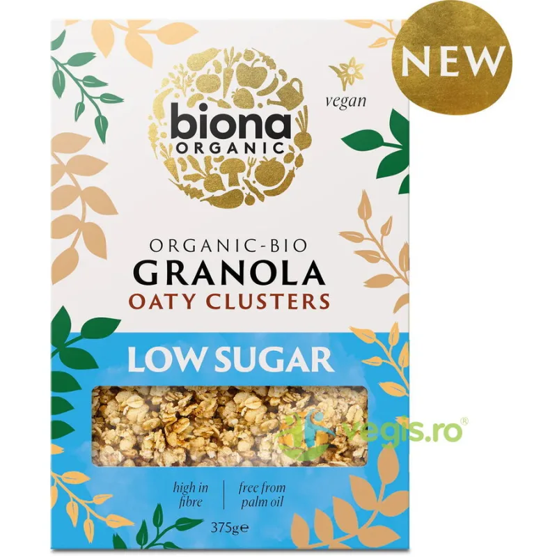 Granola cu Ovaz si Continut Scazut de Zahar Ecologic/Bio 375g BIONA — preț și oferte