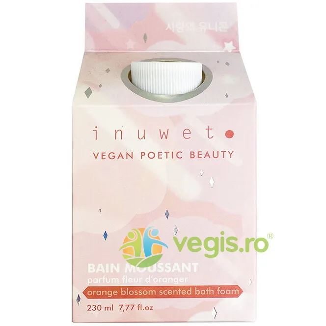 Spuma de Baie cu Parfum de Flori de Portocal 230ml INUWET — preț și oferte
