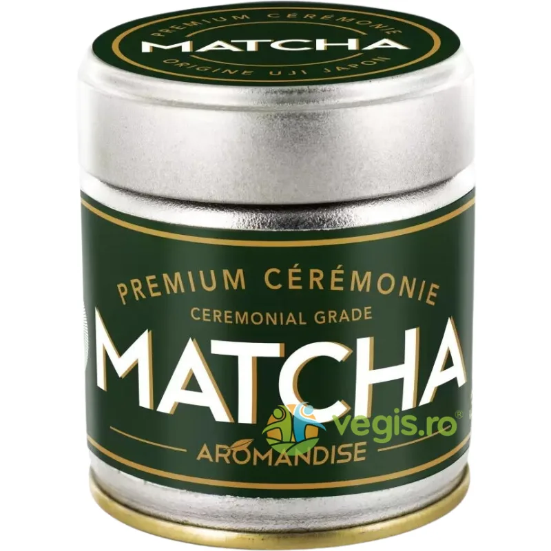 Ceai Matcha Premium Grad Ceremonial Ecologic/Bio 30g AROMANDISE — preț și oferte