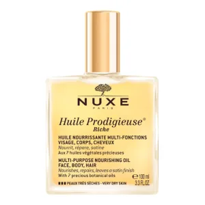 Ulei intens hidratant pentru fata, corp si par Riche Huile Prodigieuse, 100ml, Nuxe