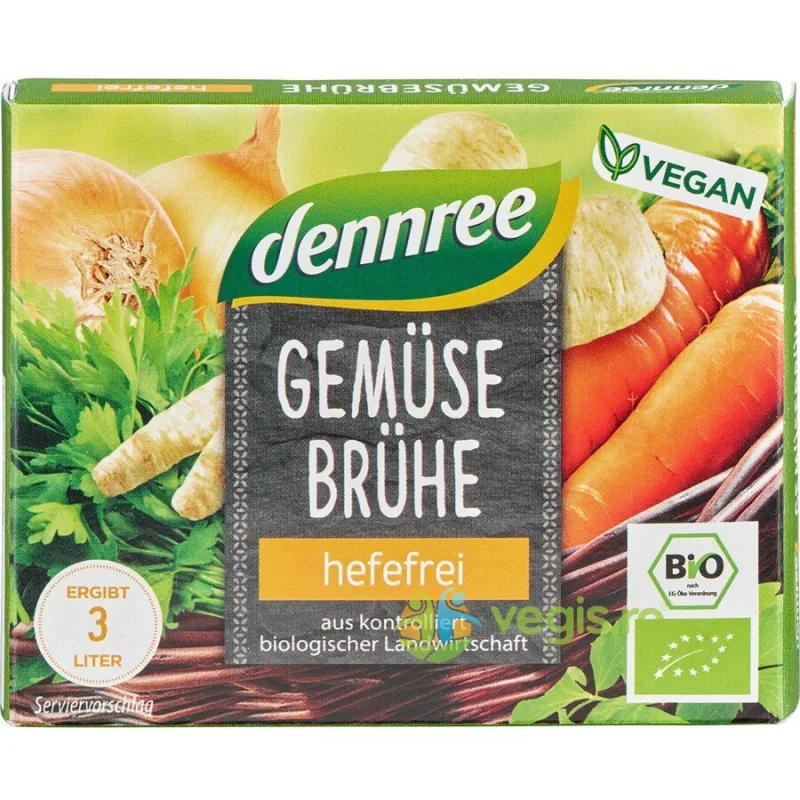 Cub de Supa cu Legume fara Drojdie Ecologic/Bio 6buc - 60g Dennree — preț și oferte
