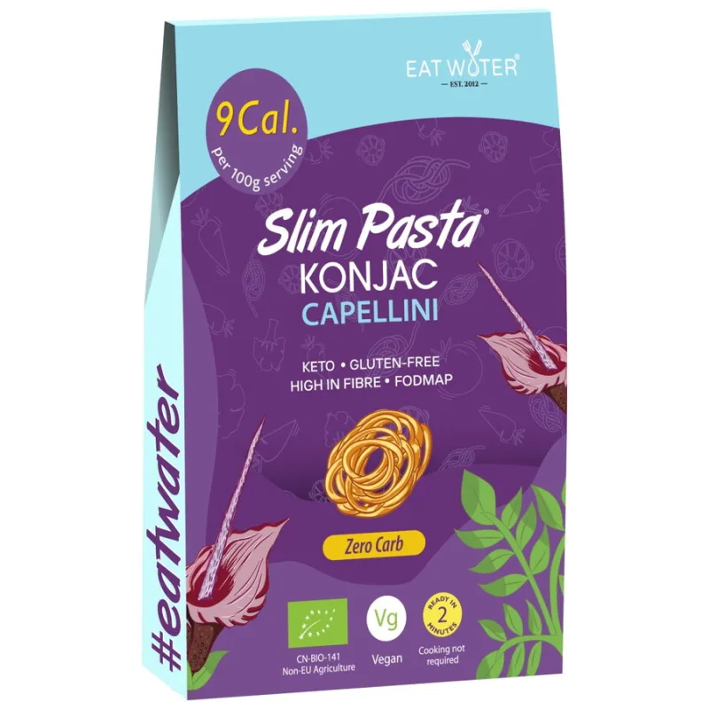 Paste Capellini Keto din Faina de Konjac fara Gluten Zero Carb Ecologice/Bio 200g SLIM PASTA — preț și oferte