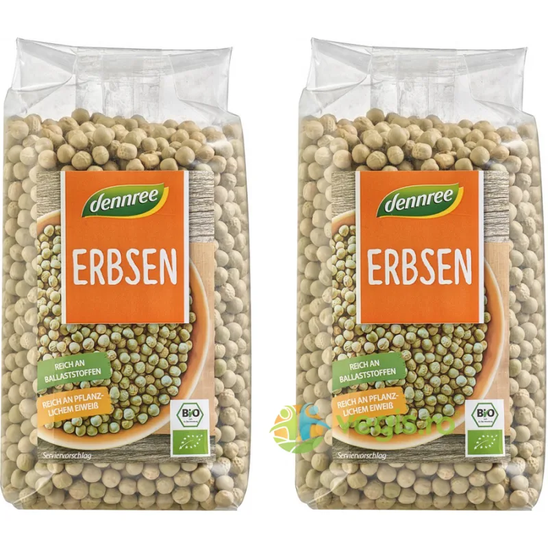 Pachet Mazare Verde Intreaga Ecologica/Bio 500g+500g Dennree — preț și oferte