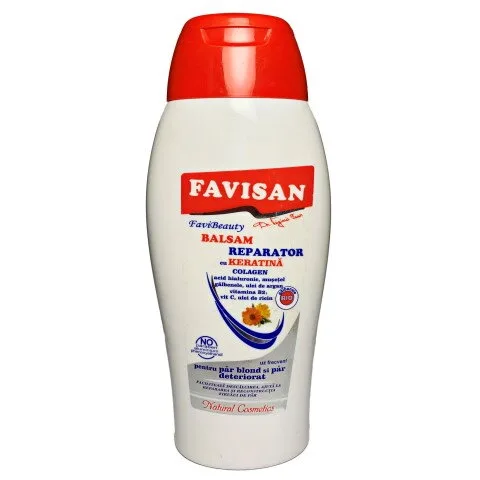 Balsam de Par Reparator cu Keratina si Colagen 250ml Favisan — preț și oferte