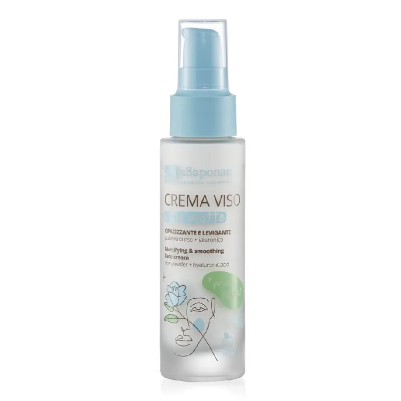 Crema de fata pentru matifiere si netezire, 50ml, La Saponaria — preț și oferte