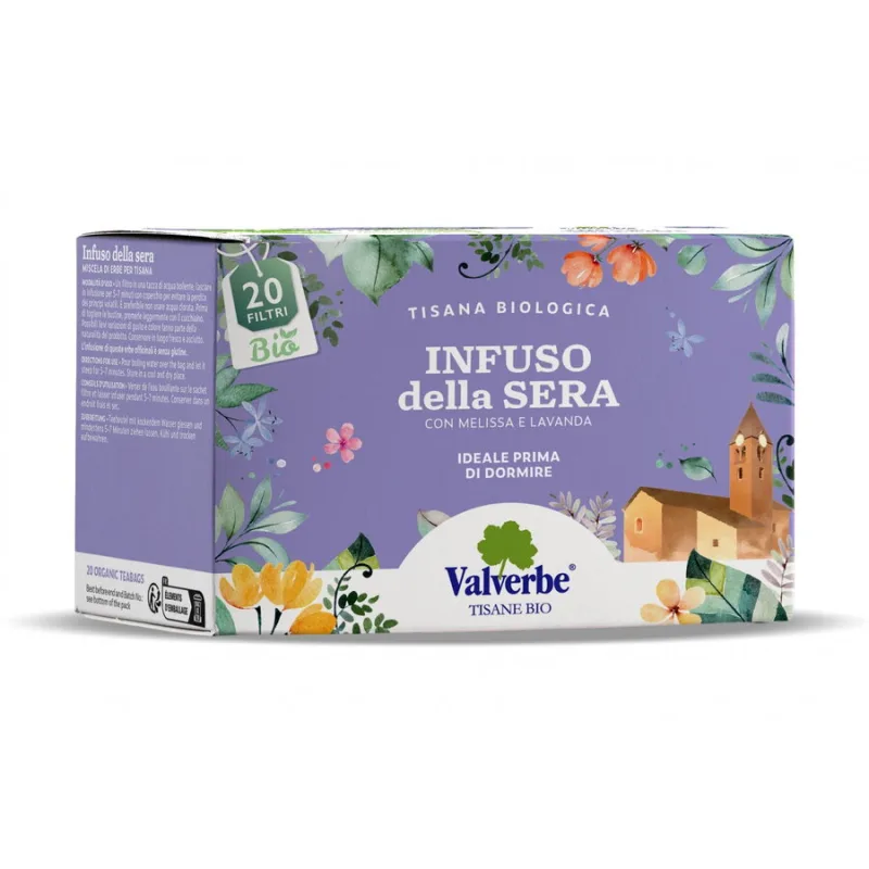 Ceai Somn Usor din Roinita, Busuioc si Lavanda Ecologic/Bio 20dz VALVERBE — preț și oferte