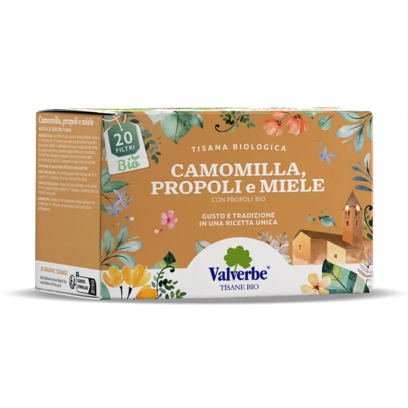 Ceai cu Musetel, Miere si Propolis Ecologic/Bio 20dz VALVERBE — preț și oferte