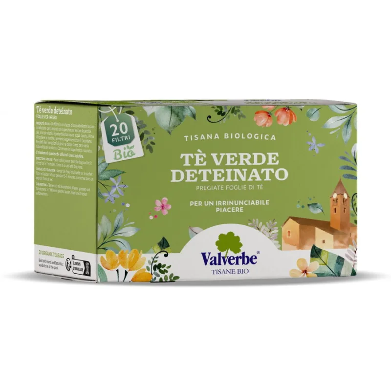 Ceai Verde Decofeinizat Ecologic/Bio 20dz VALVERBE — preț și oferte