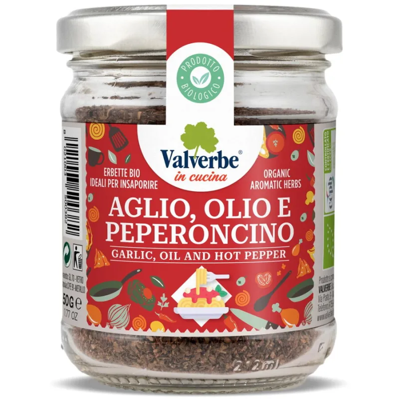 Amestec de Condimente cu Usturoi si Chili Ecologic/Bio 50g VALVERBE — preț și oferte