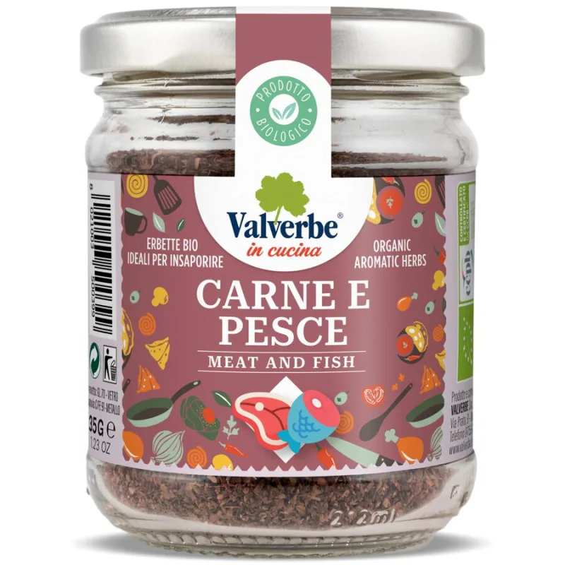 Amestec de Condimente pentru Carne si Peste Ecologic/Bio 35g VALVERBE — preț și oferte