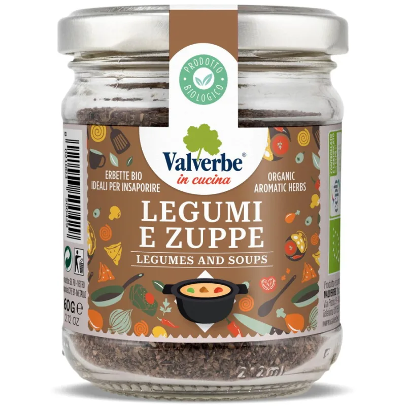 Amestec de Condimente pentru Legume si Supe Ecologic/Bio 60g VALVERBE — preț și oferte