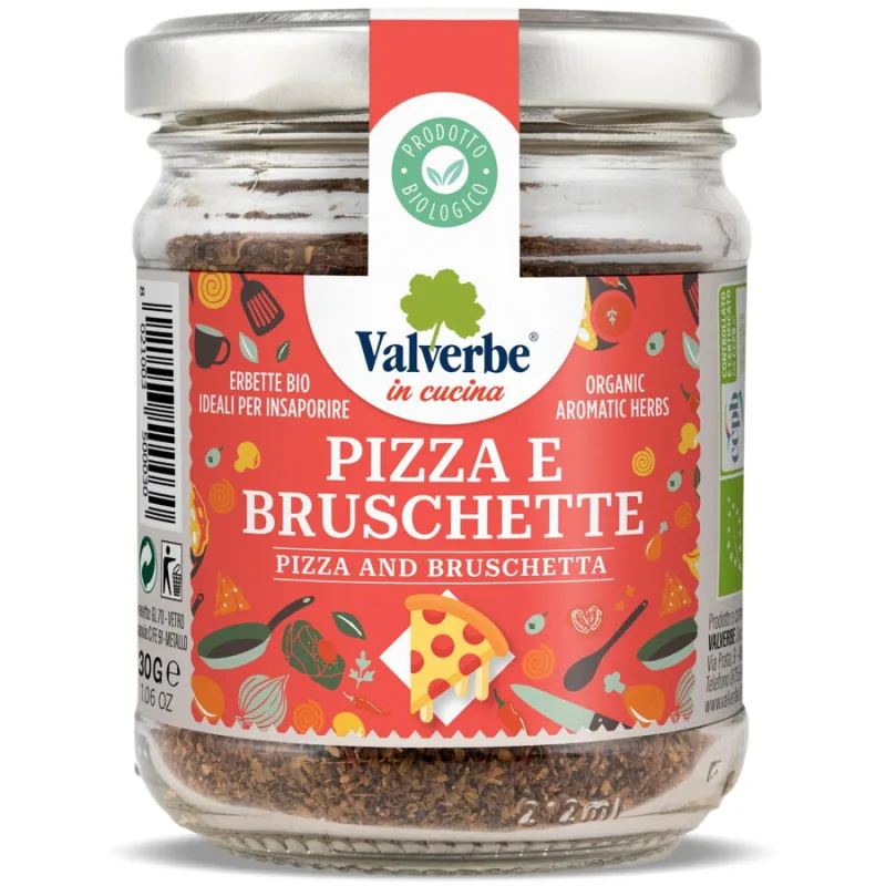 Amestec de Condimente pentru Pizza si Bruschete Ecologic/Bio 30g VALVERBE — preț și oferte