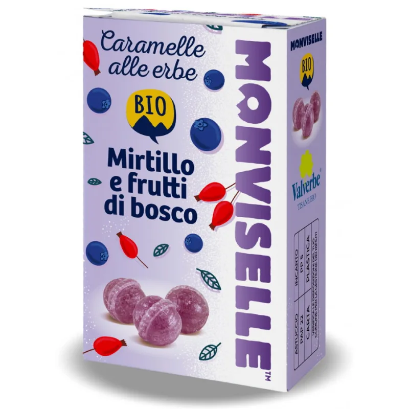 Bomboane din Plante cu Afine si Fructe de Padure Ecologice/Bio 30g VALVERBE — preț și oferte