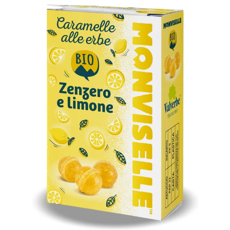 Bomboane din Plante cu Ghimbir si Lamaie de Sicilia Ecologice/Bio 30g VALVERBE — preț și oferte