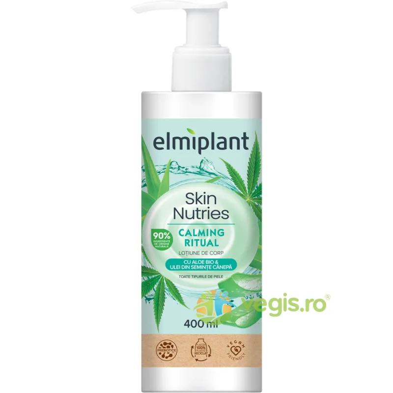 Lotiune de Corp cu Aloe si Ulei din Seminte de Canepa 400ml ELMIPLANT — preț și oferte
