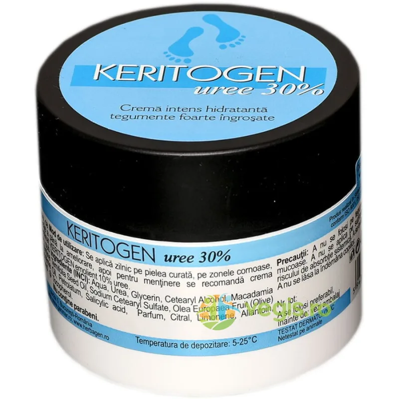 Crema pentru Ingrijirea Tegumentelor Ingrosate cu Uree 30% Keritogen 50g — preț și oferte