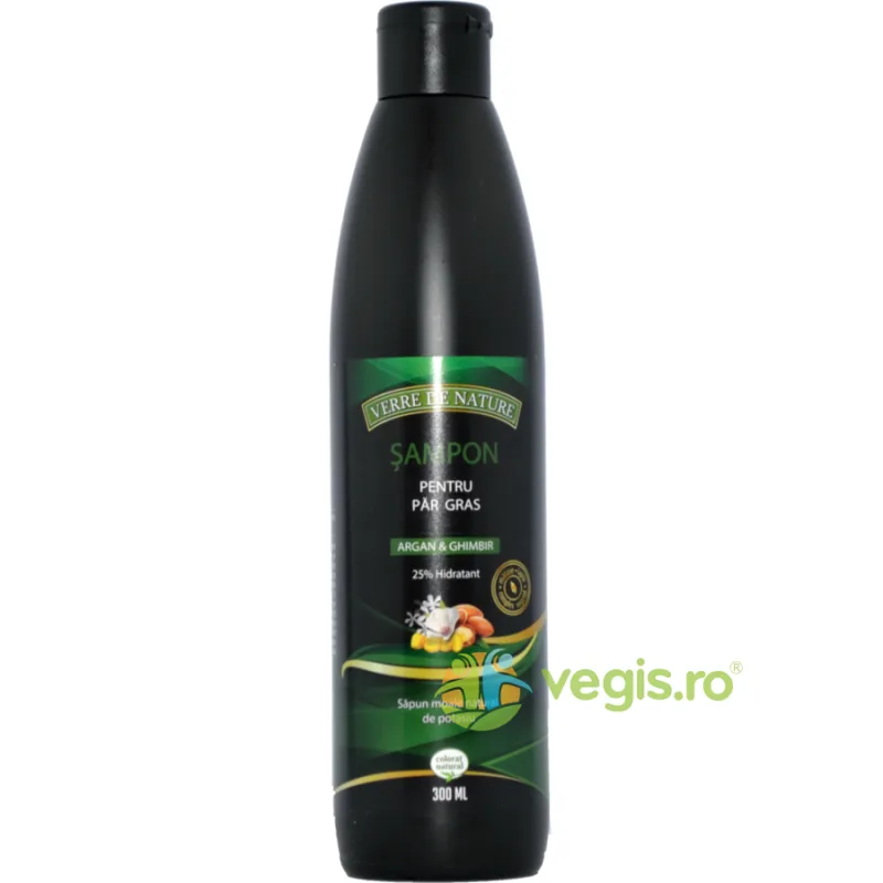 Sampon pentru Par Gras cu Argan, Ghimbir si Complex Vegetal 300ml Manicos — preț și oferte