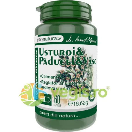 Usturoi, Paducel si Vasc 60cps Medica - Pro Natura — preț și oferte