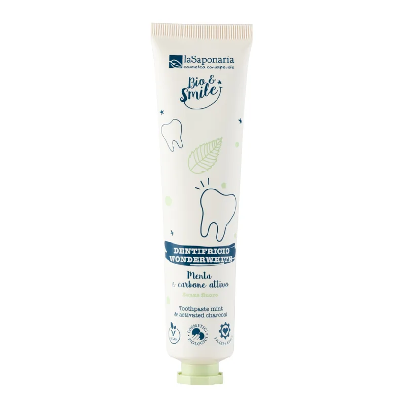 Pasta de dinti pentru albire cu menta si carbune, 75ml, La Saponaria — preț și oferte