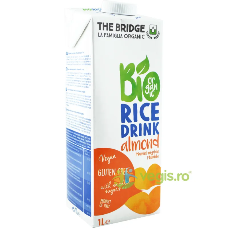 Bautura Vegetala din Orez cu Migdale fara Gluten Ecologic/Bio 1L The Bridge — preț și oferte