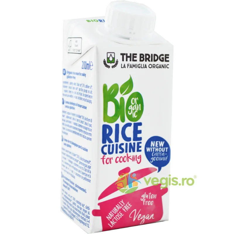 Crema Vegetala din Orez pentru Gatit fara Gluten Ecologica/Bio 200ml — preț și oferte