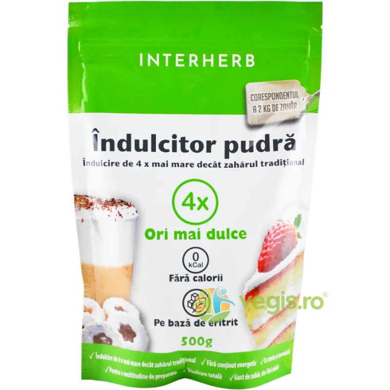 Indulcitor Pudra 500g INTERHERB — preț și oferte